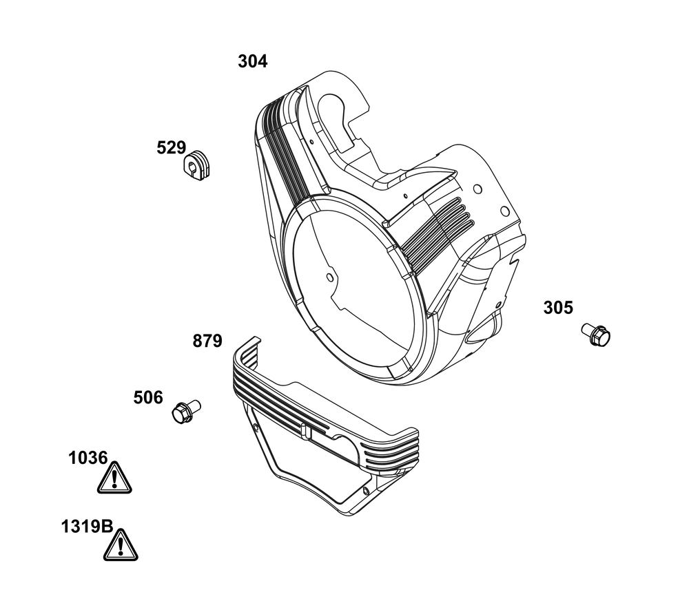 Blower Housing Group Diagram and Parts List for 386777-0144-G1 200000 - 399999 Briggs and Stratton Engine